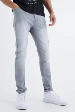 Best Sale boohooMAN Tall Skinny Stretch Jeans mid grey