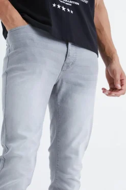 Best Sale boohooMAN Tall Skinny Stretch Jeans mid grey