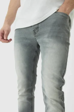 Flash Sale boohooMAN Tall Slim Rigid Jeans mid grey