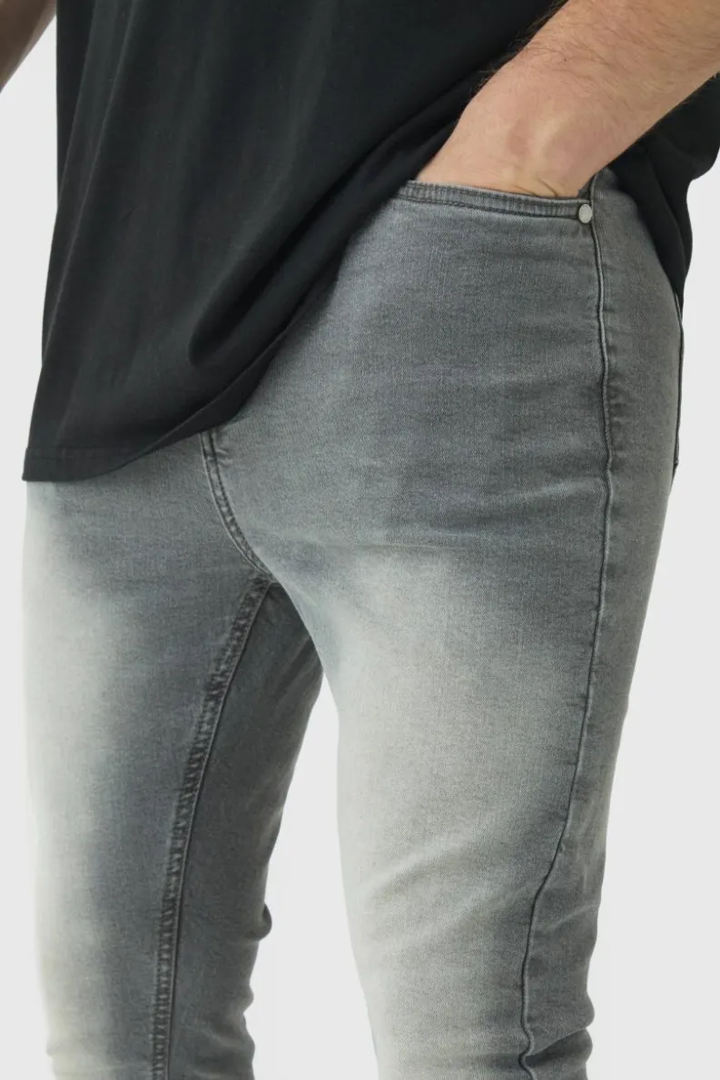 New boohooMAN Tall Super Skinny Stretch Jeans mid grey