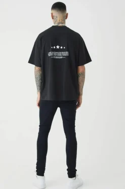 Flash Sale boohooMAN Tall Super Skinny Stretch Jeans true black