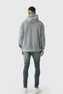 New boohooMAN Tall Super Skinny Stretch Jeans mid grey