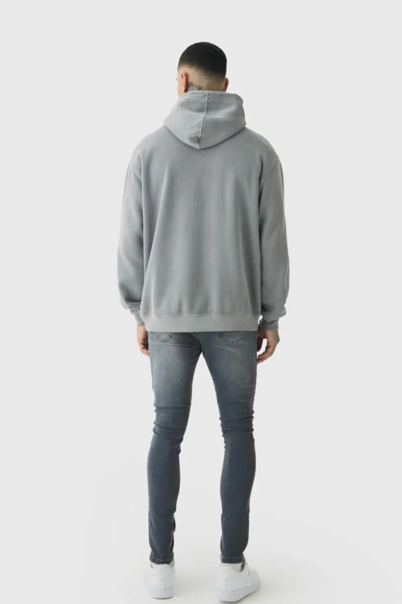New boohooMAN Tall Super Skinny Stretch Jeans mid grey