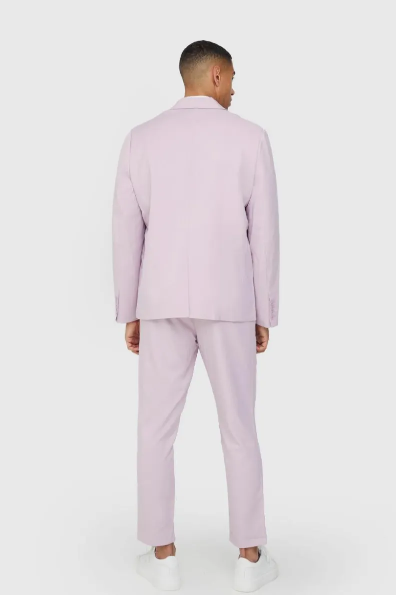 Discount boohoo Textured Suit Set in lilac