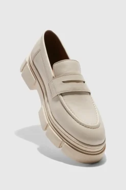 Store boohooMAN Track Sole Loafer stone