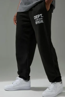 Cheap boohooMAN Training Dept. Oversized Jogger black