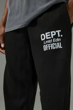 Cheap boohooMAN Training Dept. Oversized Jogger black