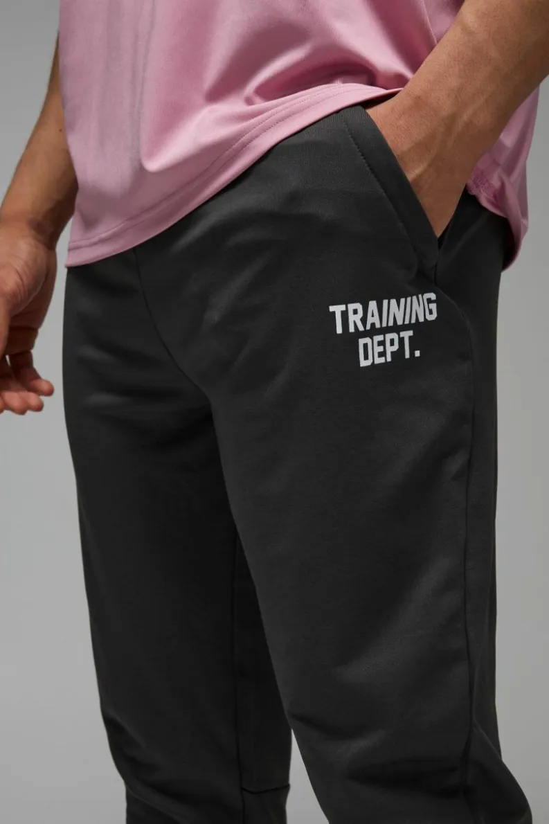 New boohooMAN Training Dept Performance Slim Fit Stretch Joggers charcoal