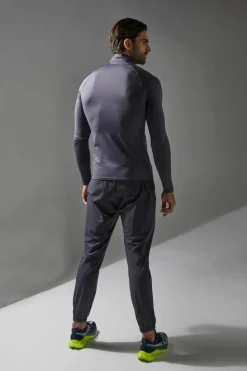 Clearance boohooMAN Training Dept 1/4 Zip & Tapered Jogger Tracksuit charcoal
