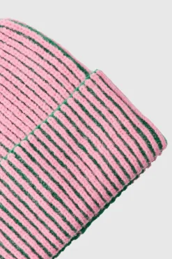 Outlet boohooMAN Two Tone Ribbed Beanie pink