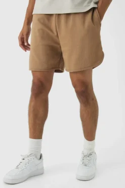 Store boohooMAN Volley Short Length Heavyweight Short light brown