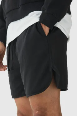 Outlet boohooMAN Volley Short Length Heavyweight Short black